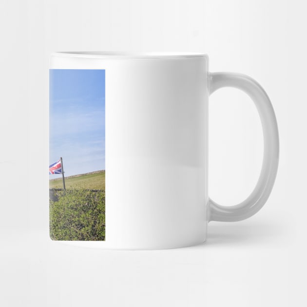 Union Jack Flag flying at Blue John Cavern - Peak District, Derbyshire, UK by richflintphoto